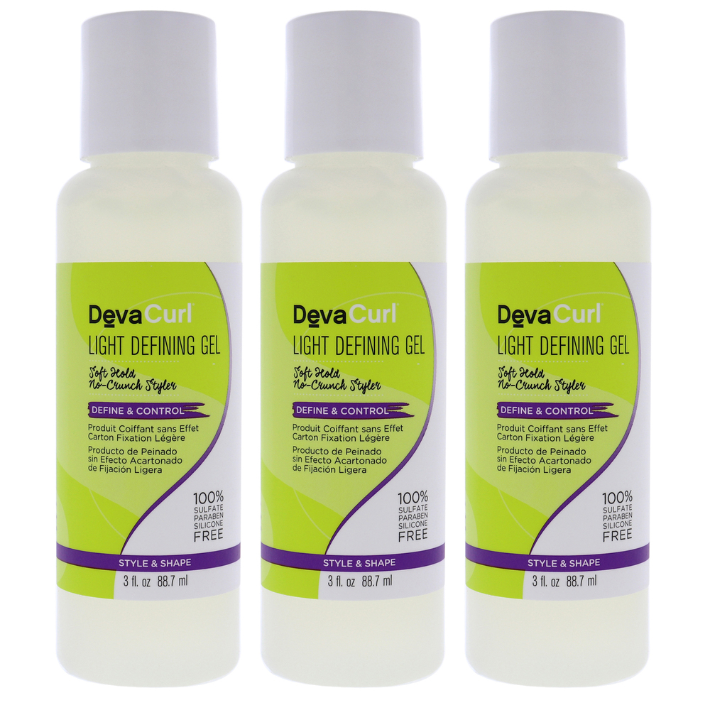 DevaCurl Light Defining Gel - Pack of 3 by DevaCurl for Unisex 3 oz Gel
